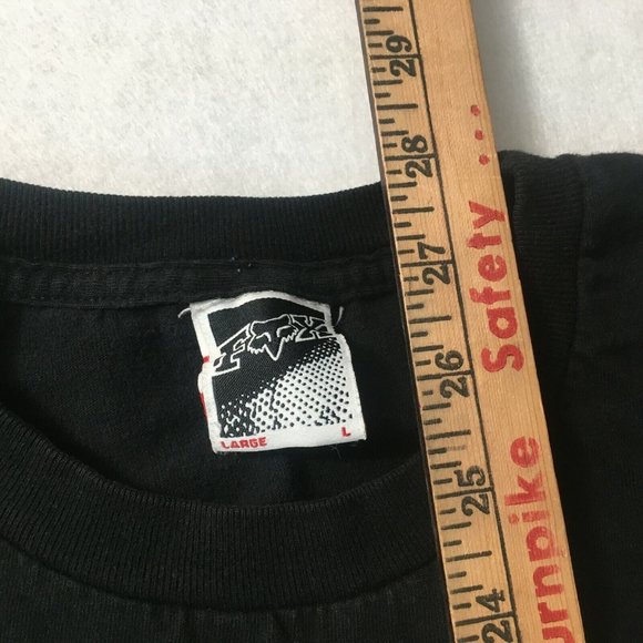 #DD Fox Racing Multicolored graphic Logo T Shirt large skull lightning foxhead - Picture 3 of 10